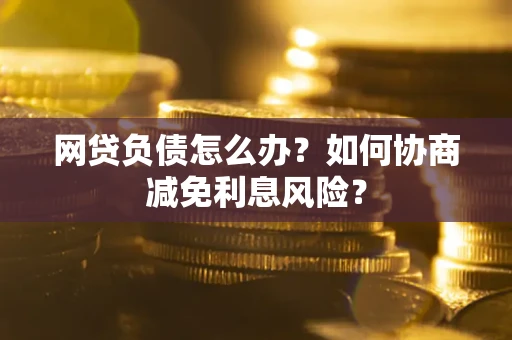 武汉网贷负债怎么办？如何协商减免利息风险？