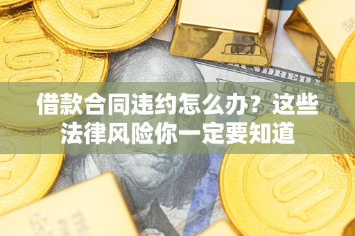 武汉借款合同违约怎么办？这些法律风险你一定要知道