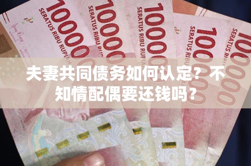 武汉夫妻共同债务如何认定？不知情配偶要还钱吗？