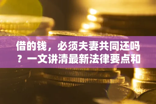 武汉借的钱，必须夫妻共同还吗？一文讲清最新法律要点和避坑指南