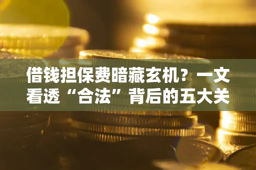 武汉借钱担保费暗藏玄机？一文看透“合法”背后的五大关键陷阱