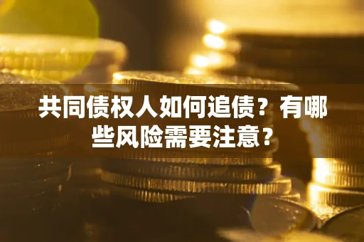 武汉共同债权人如何追债？有哪些风险需要注意？