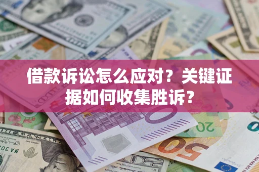 武汉借款诉讼怎么应对？关键证据如何收集胜诉？