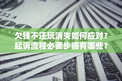 武汉欠钱不还玩消失如何应对？起诉流程必要步骤有哪些？